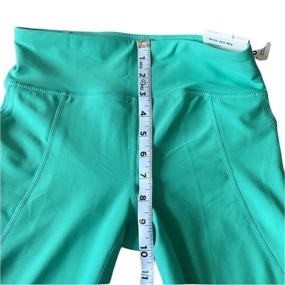 New OLD NAVY Active PowerSoft GoDry High Rise Turquoise Athletic Girls Leggings - Picture 7 of 8